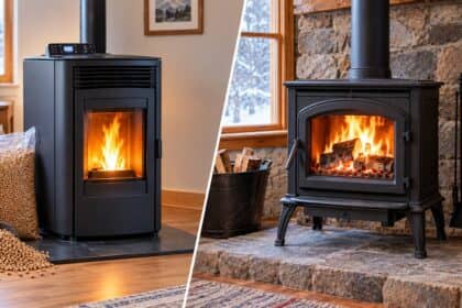 pellet heater vs wood heater