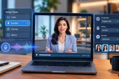 ai avatar services with customizable voice tones.