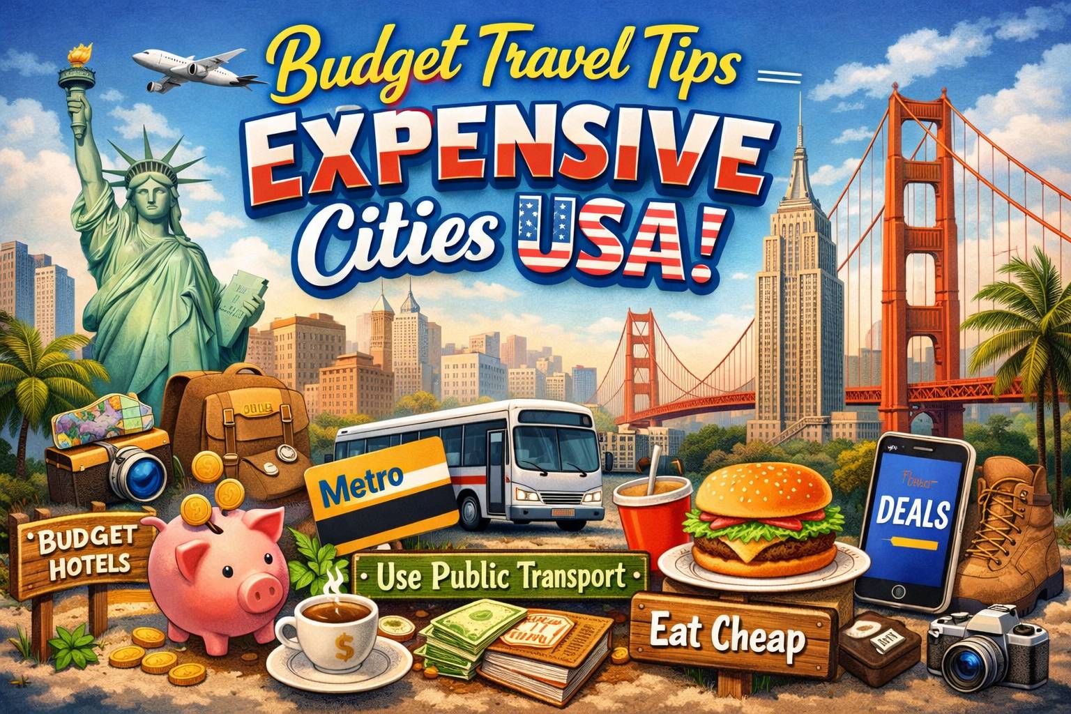 Budget Travel Tips Expensive Cities USA