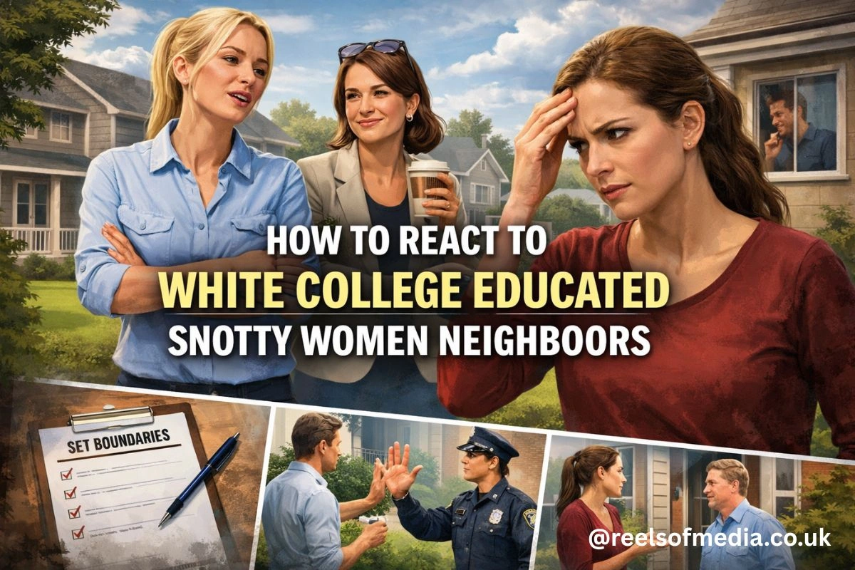 how to react to white college educated snotty women neighboors