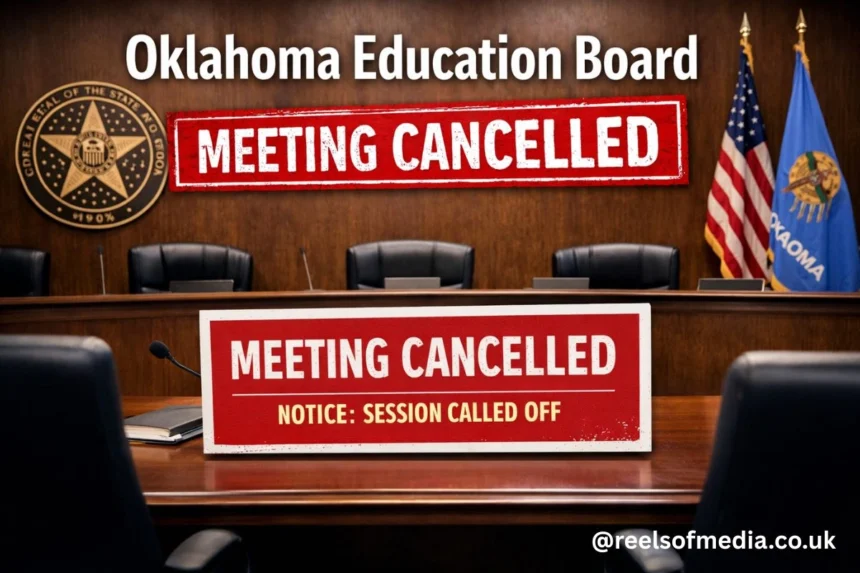 oklahoma education board meeting cancelled