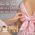 how to tie a bow in a dress