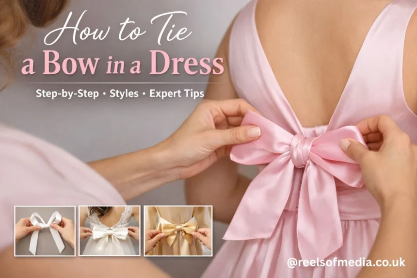 how to tie a bow in a dress