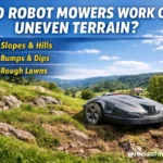 do robot mowers work on uneven terrain