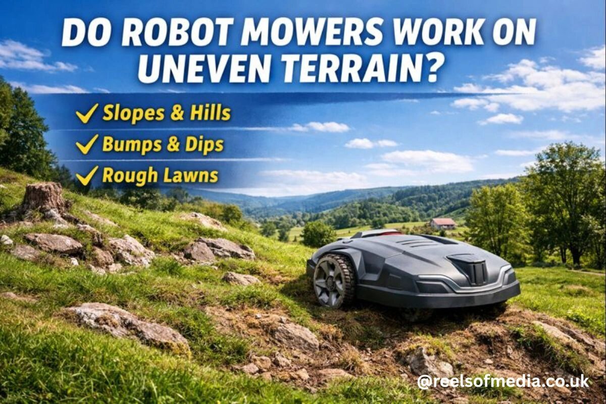do robot mowers work on uneven terrain