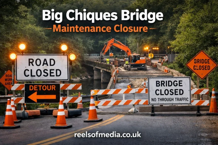 big chiques bridge maintenance closure