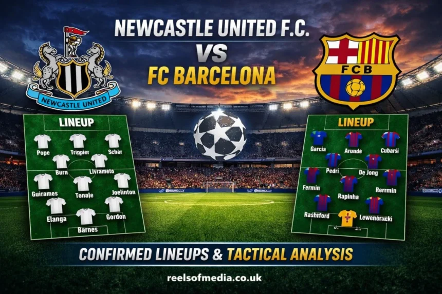 newcastle united f.c. vs fc barcelona lineups