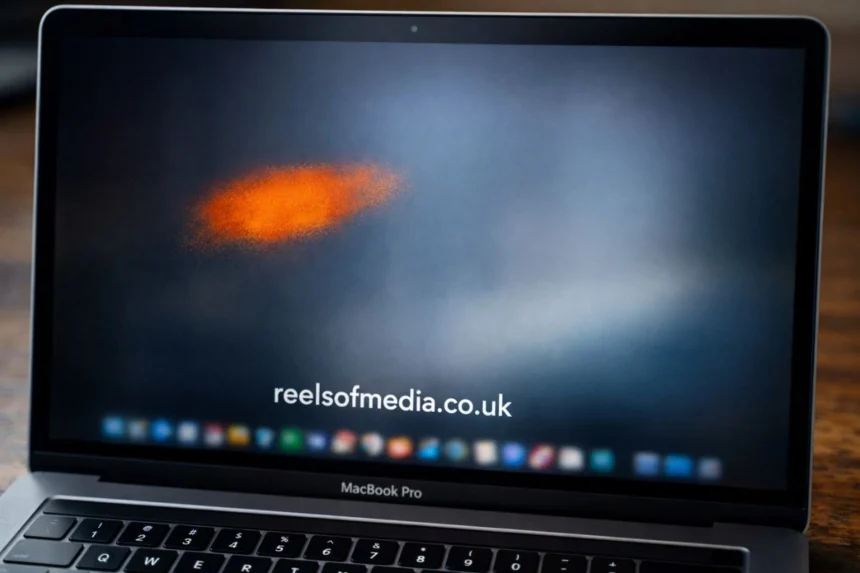 orange smudge on macbook pro screen