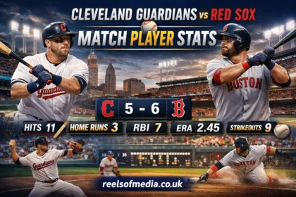 cleveland guardians vs red sox match player stats
