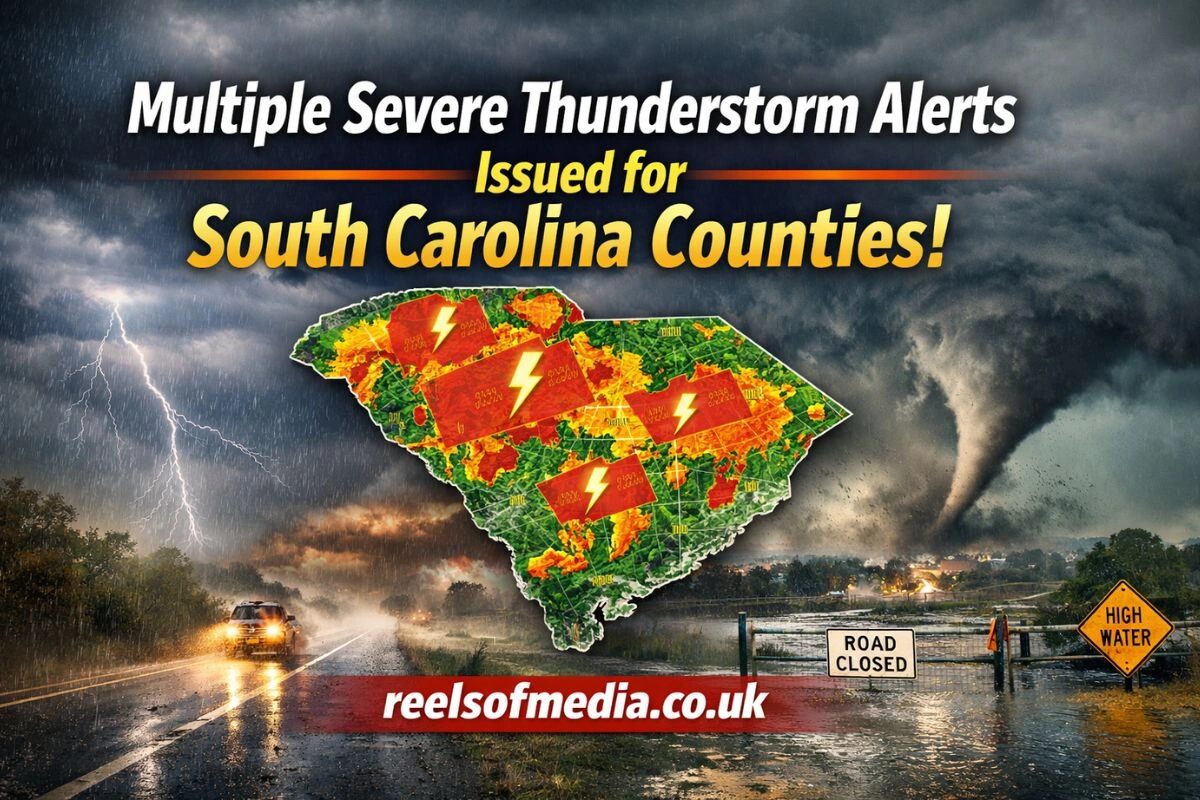 multiple severe thunderstorm alerts issued for south carolina counties