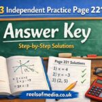 8.3 independent practice page 221 answer key