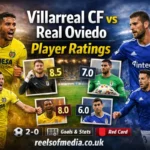 villarreal cf vs real oviedo player ratings