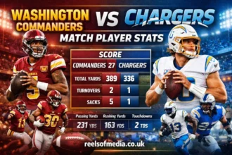 washington commanders vs chargers match player stats