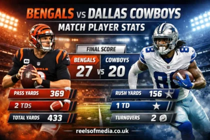 bengals vs dallas cowboys match player stats