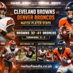 cleveland browns vs denver broncos match player stats