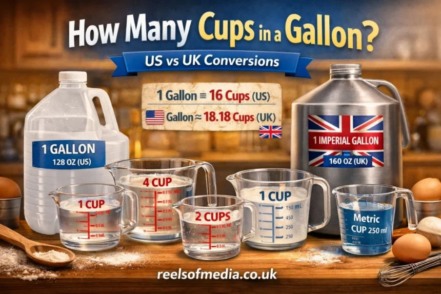 how many cups in a gallon
