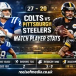 colts vs pittsburgh steelers match player stats