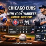 chicago cubs vs new york yankees match player stats