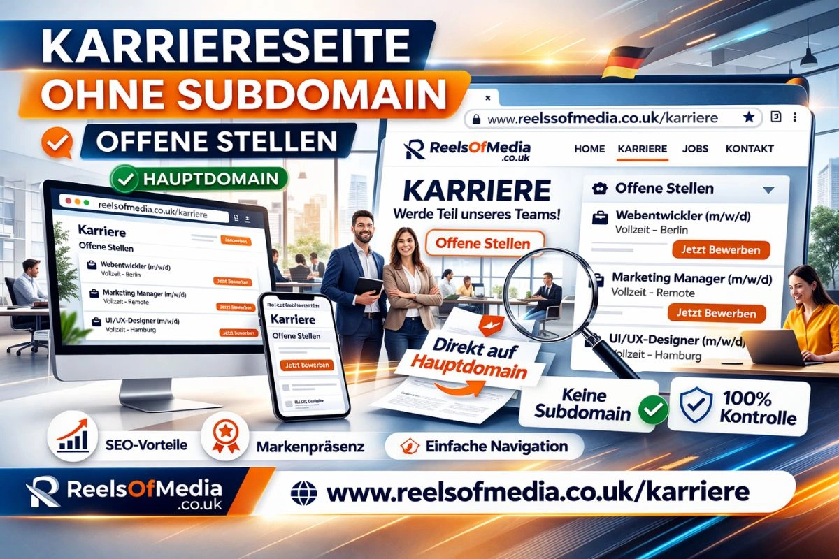karriereseite ohne subdomain offene stellen