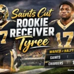 saints cut rookie receiver tyree