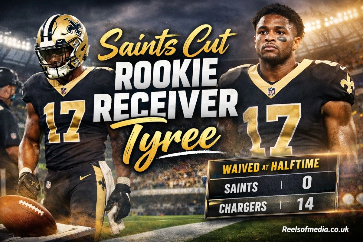 saints cut rookie receiver tyree