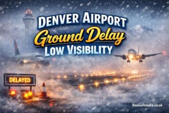 denver airport ground delay low visibility