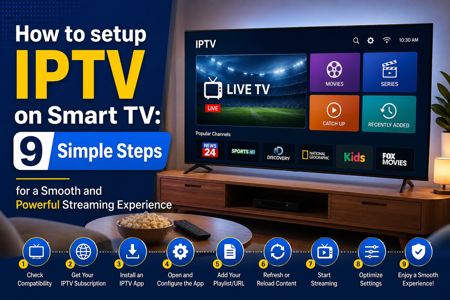 How to setup IPTV on Smart TV