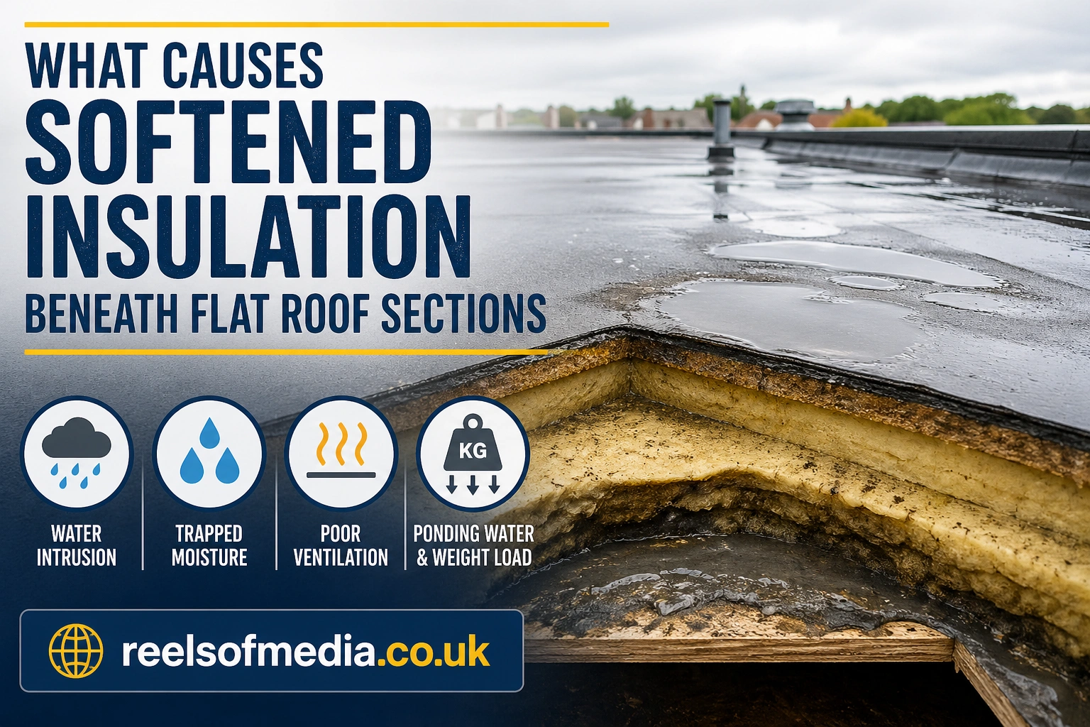 What Causes Softened Insulation Beneath Flat Roof Sections