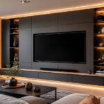 media wall TV unit