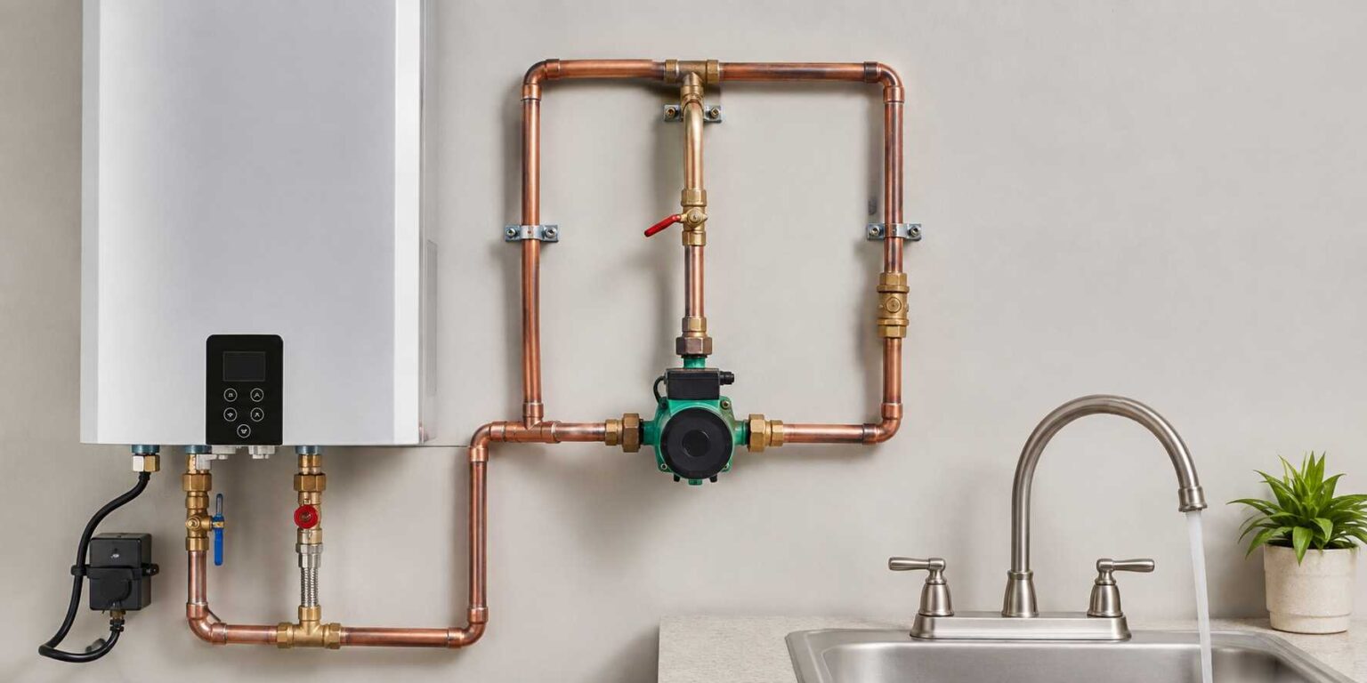 Hot Water Recirculation Pump Tankless Heater
