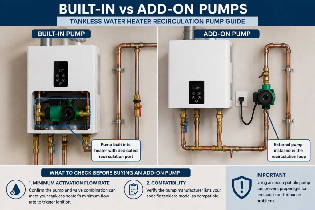 Hot Water Recirculation Pump Tankless Heater