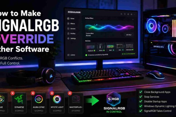how to make signal rgb override other software