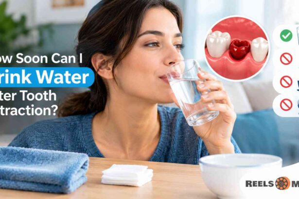 how soon can i drink water after tooth extraction