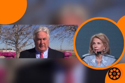 Tim Dove and Shari Redstone